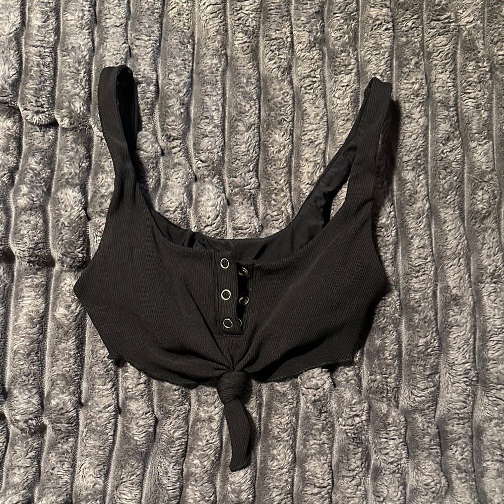 Beach Bunny Black Bikini Top